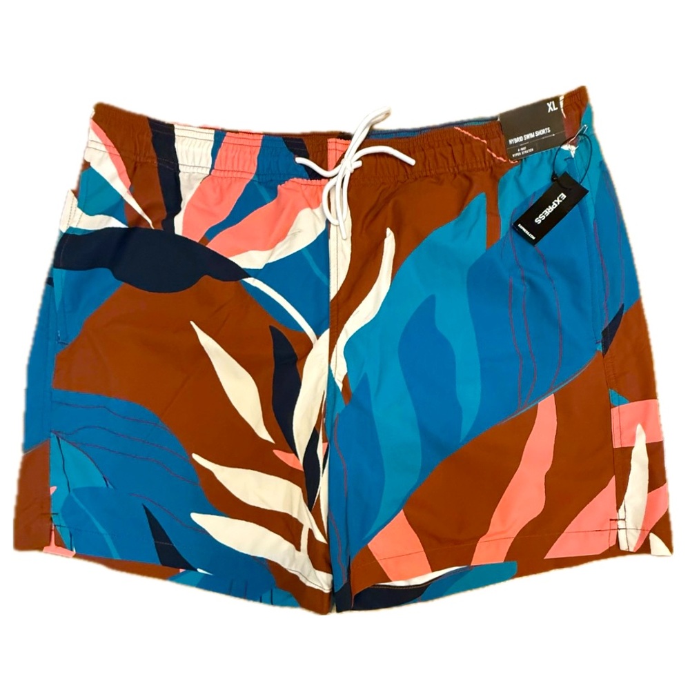 Express Hybrid Swim Shorts Tropical Multi Men’s XL
